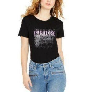 GUESS SHORT SLEEVE PARADISE EASY TEE IN BLACK